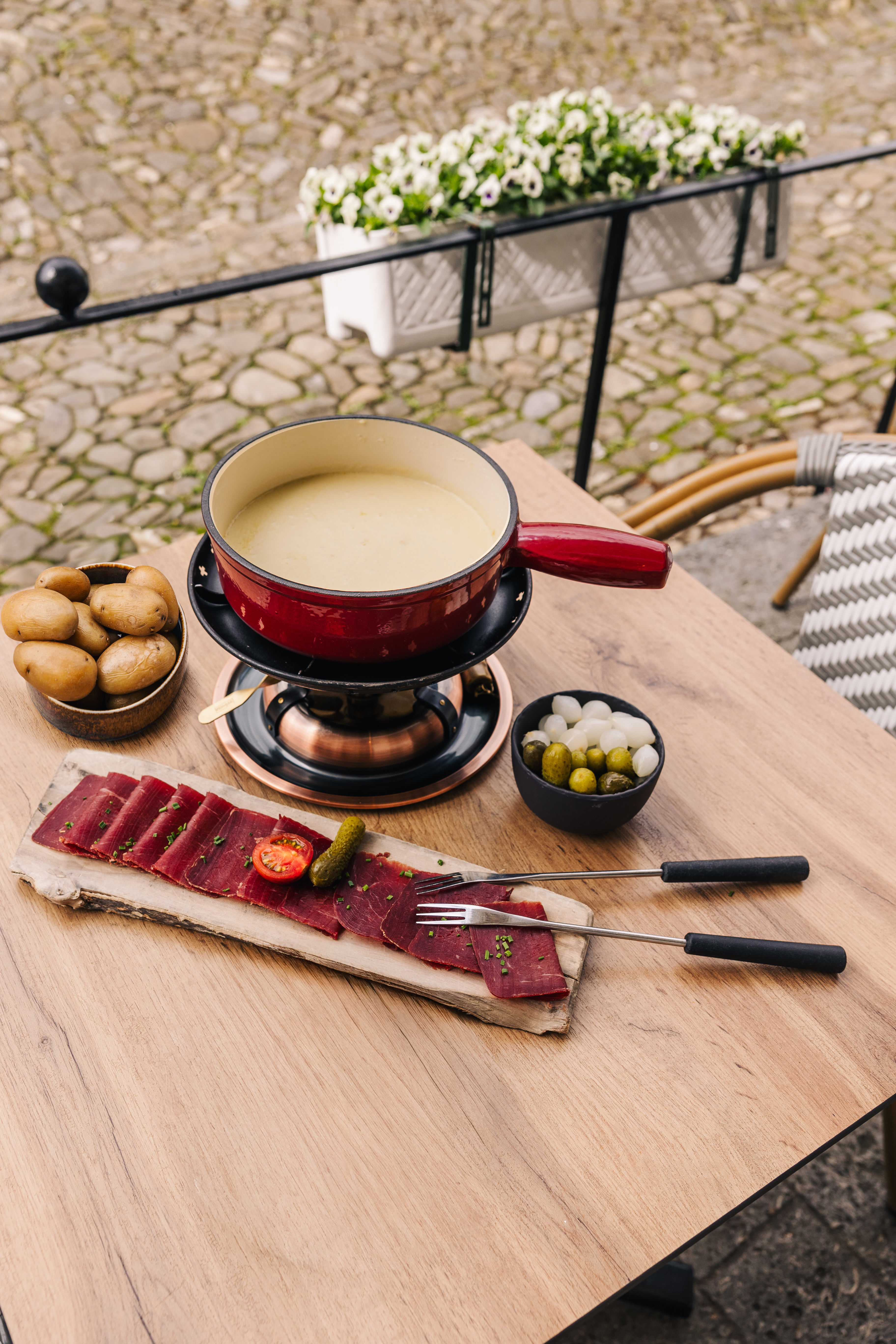 Fondue moitié-moitié